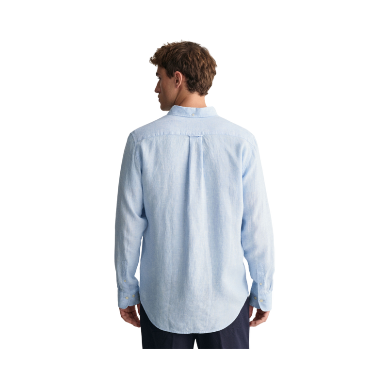Regular Linen Shirt - Blue