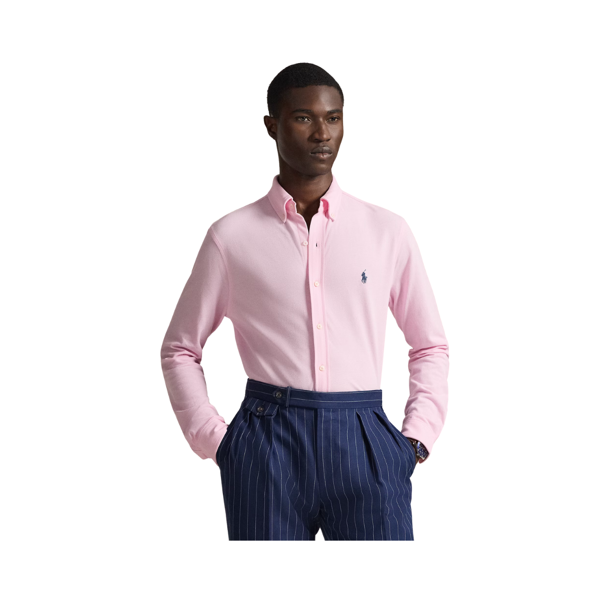 Featherweight Mesh Oxford Shirt - Carmel Pink