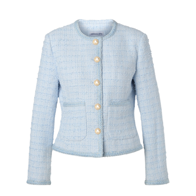 Alexa Tweed Jacket - 16 Light Blue