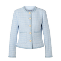 Alexa Tweed Jacket - Light Blue