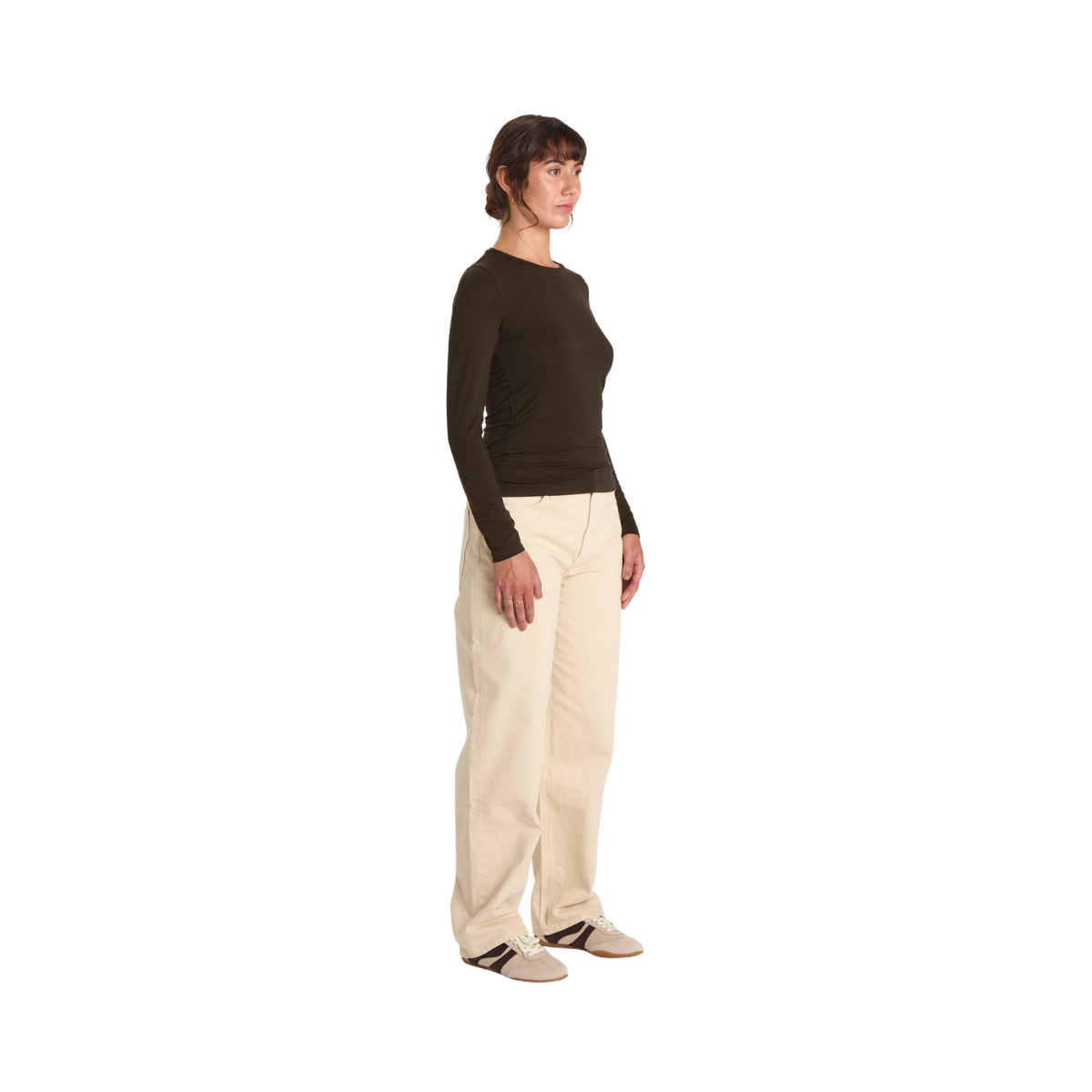 Long Sleeve Lyocell - ESPRESSO