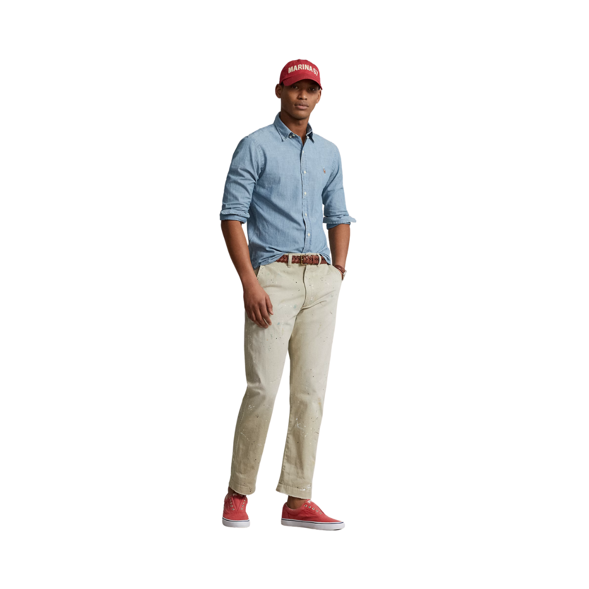 Slim Fit Chambray Shirt - Chambray