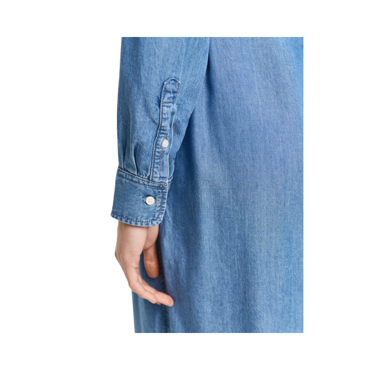 Reg Chambray Shirt Dress - Light Indigo