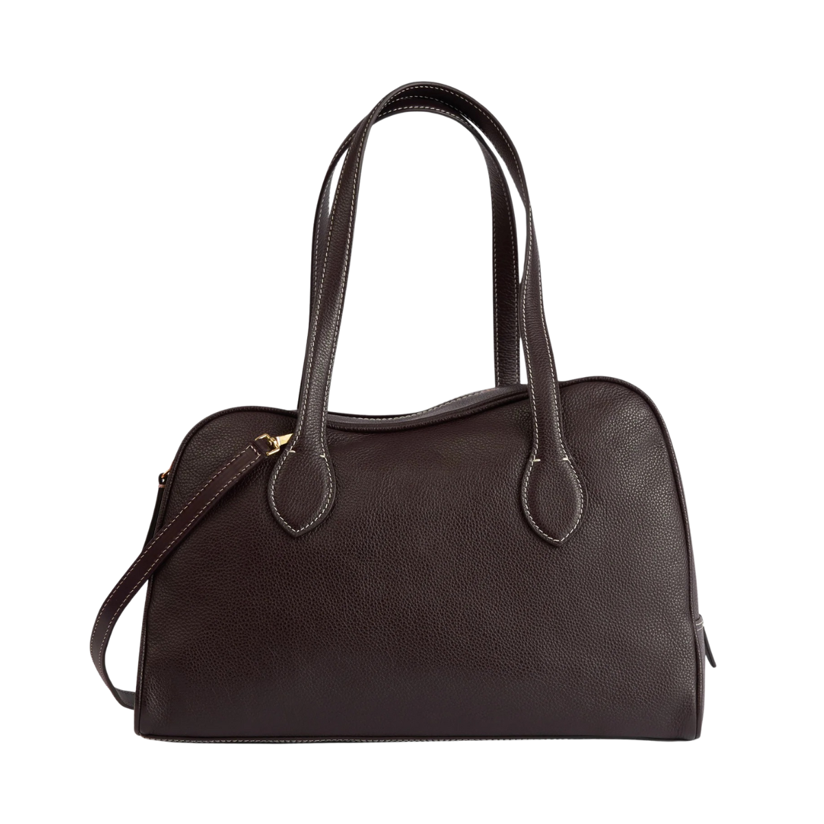 Noale Leather Handle Bag - 1062 Walnut