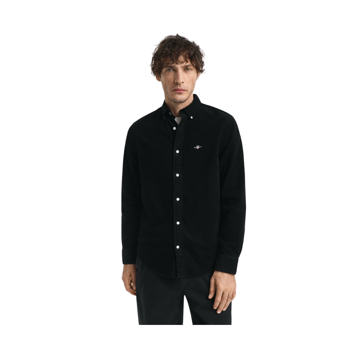 Reg Corduroy Shirt - Black