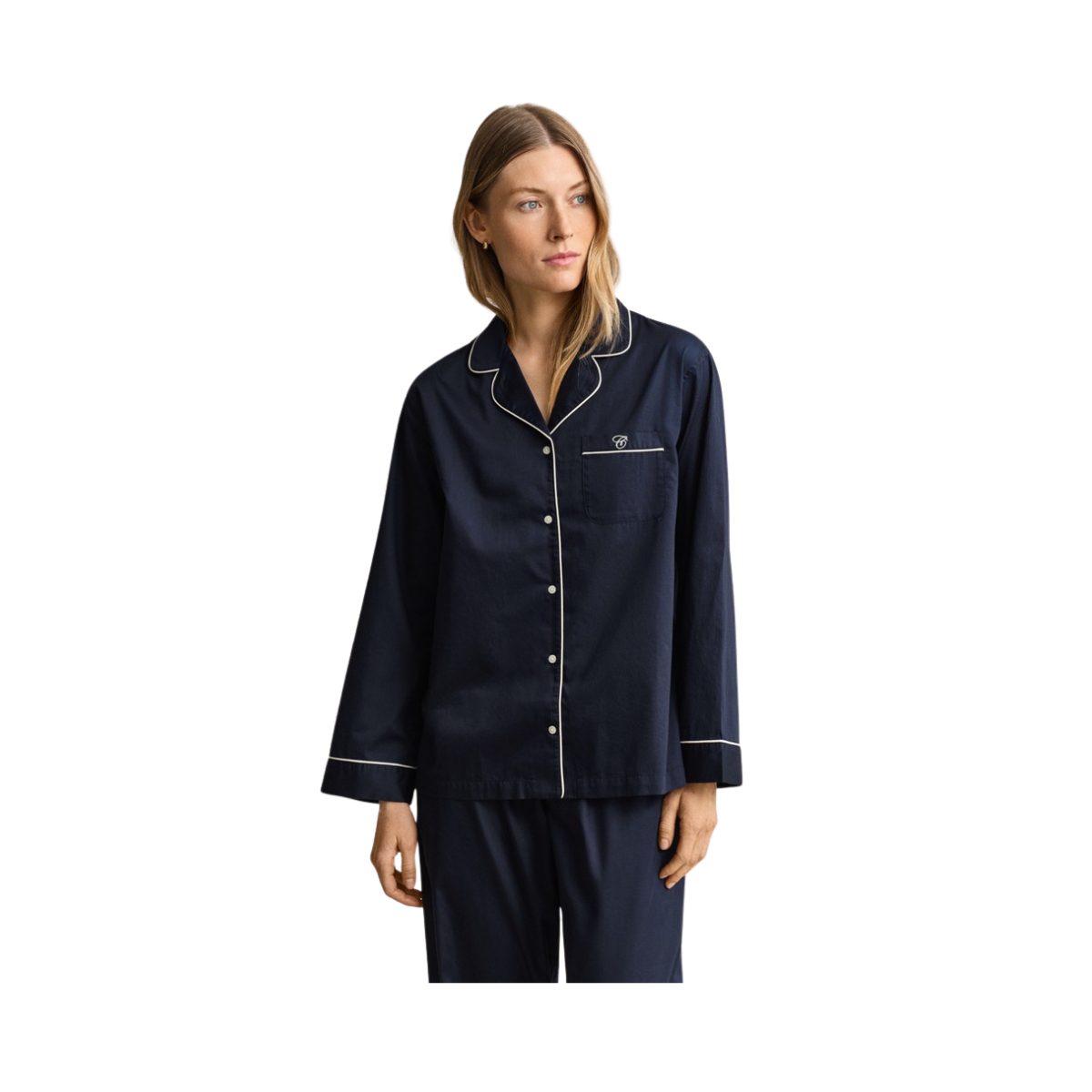 Satin Pajama Set - Evening Blue