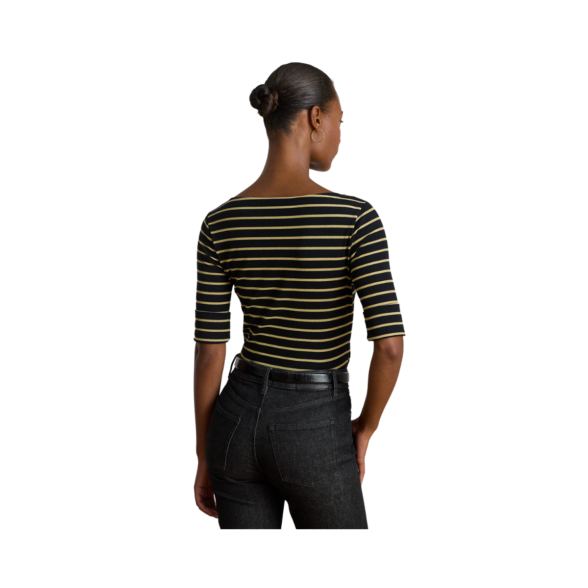 Judy T-Shirt - Black/Gold Metallic