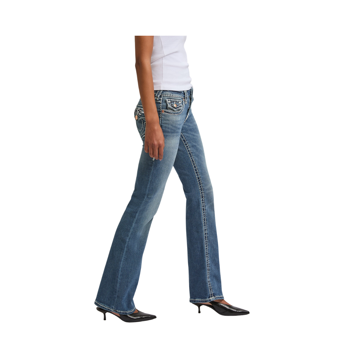 Wing Becca Mid Rise Bootcut Super T Flap - Sugar Lace
