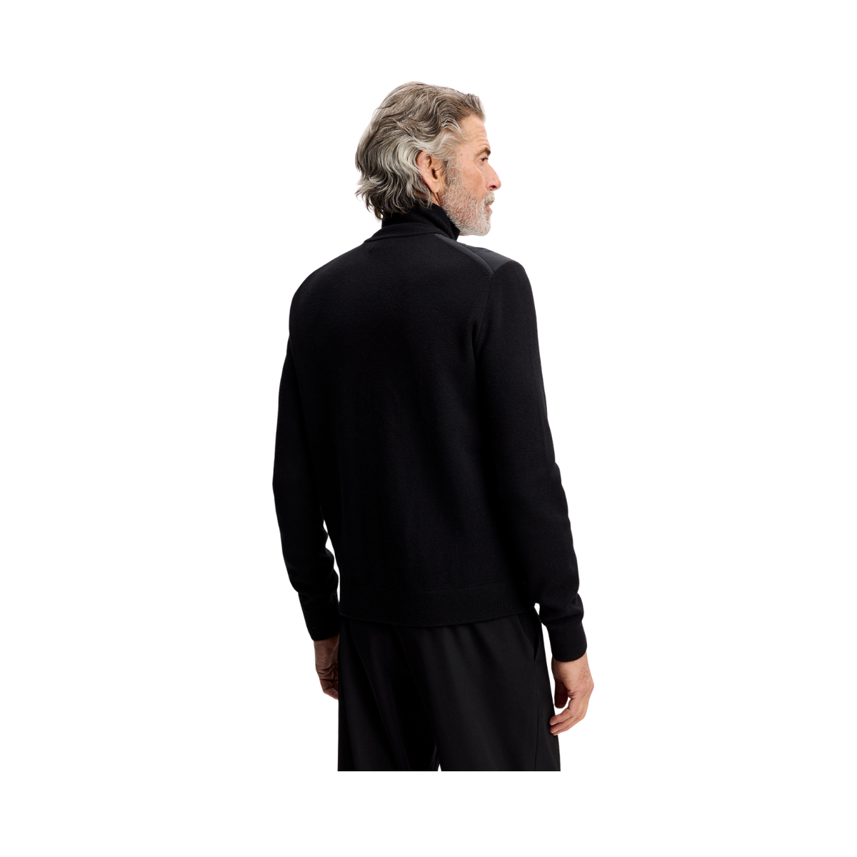 BOEN KNIT HYBRID JACKET - Black