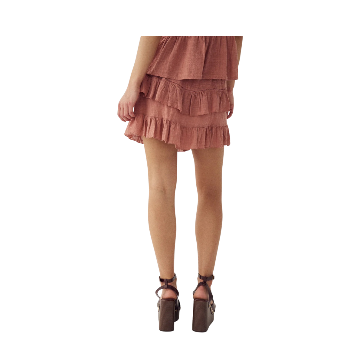 N-MARLIN SKIRT - RED CLAY
