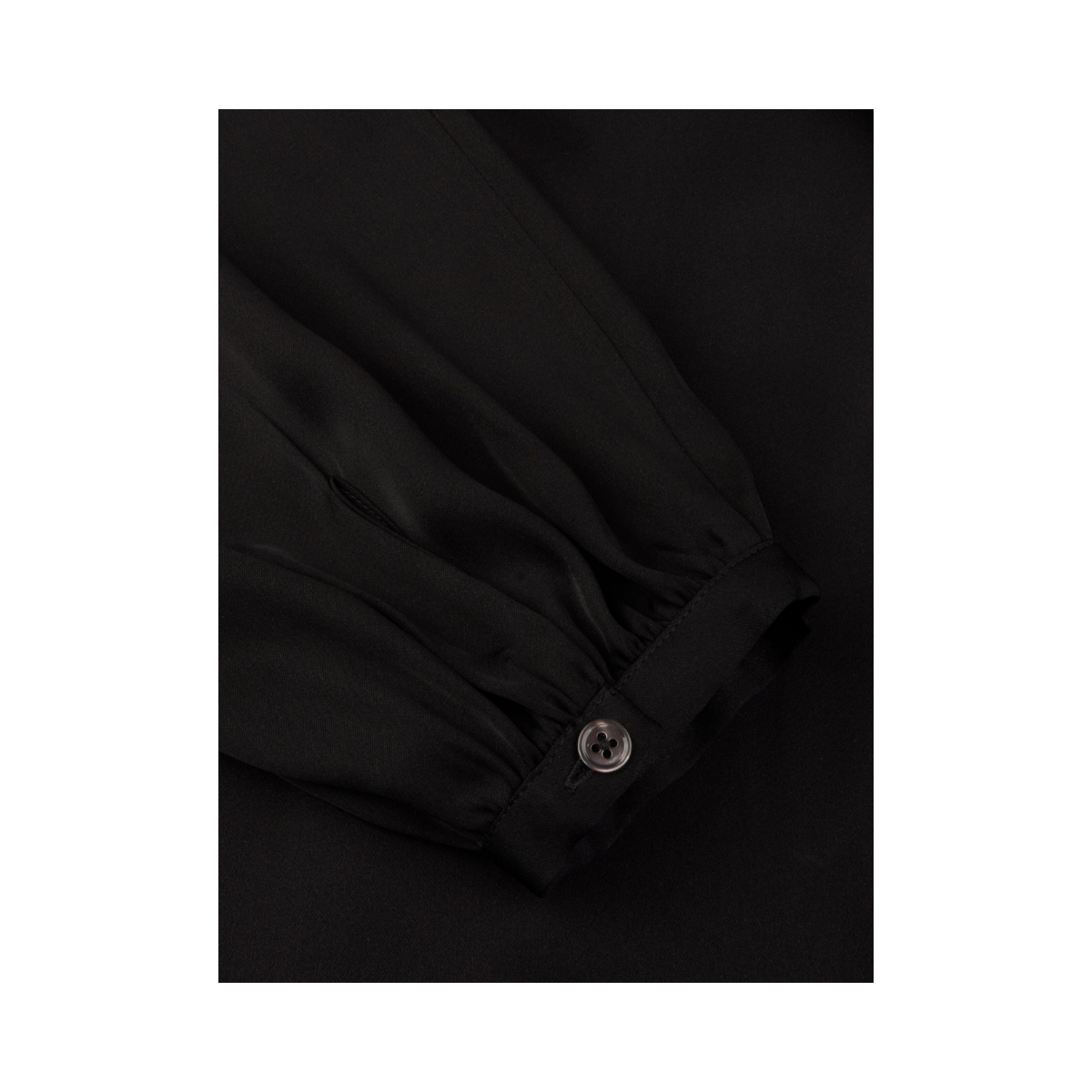 Mona Blouse Frill - 600 Black