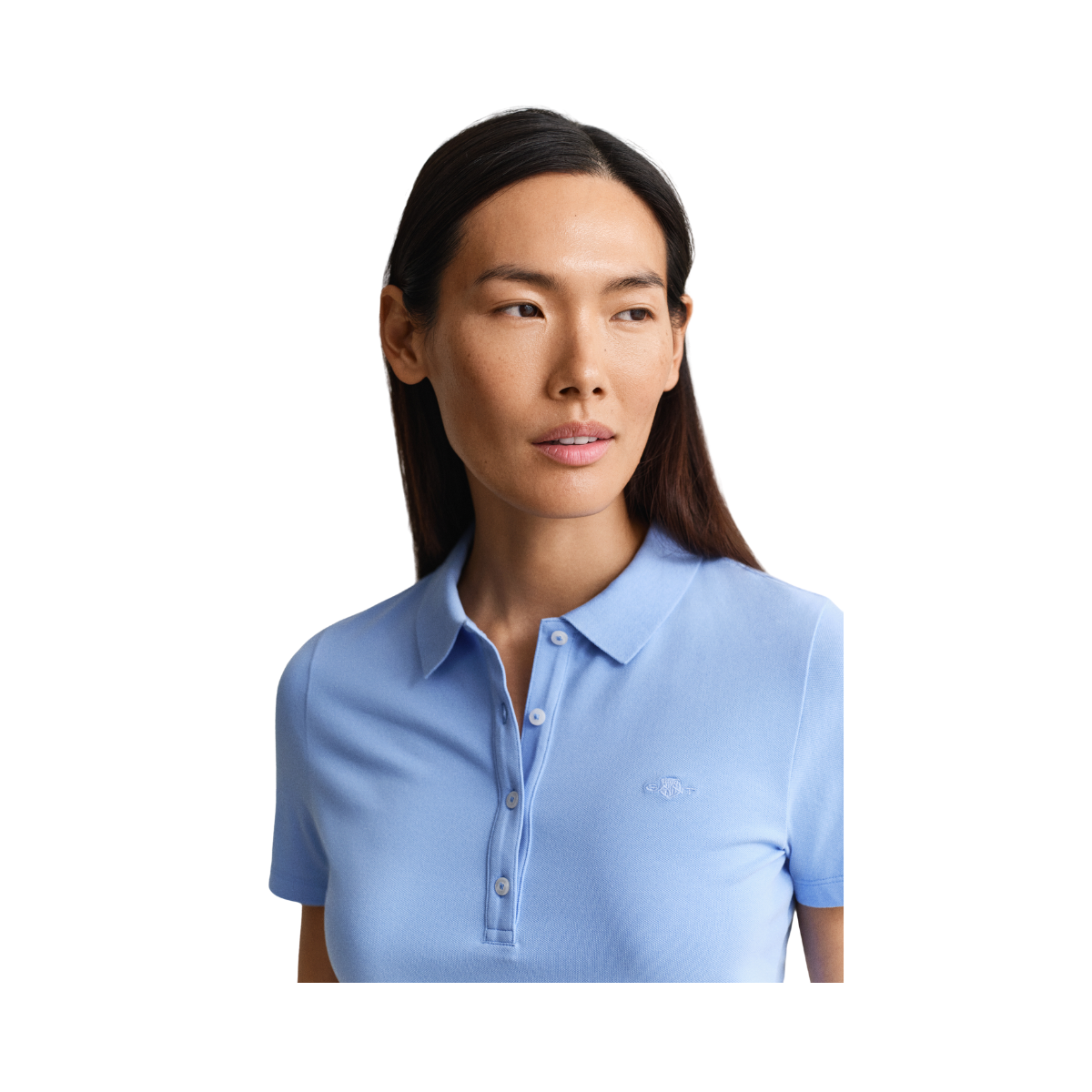 Slim Shield SS Pique Polo - 424 Hydrangea Blue