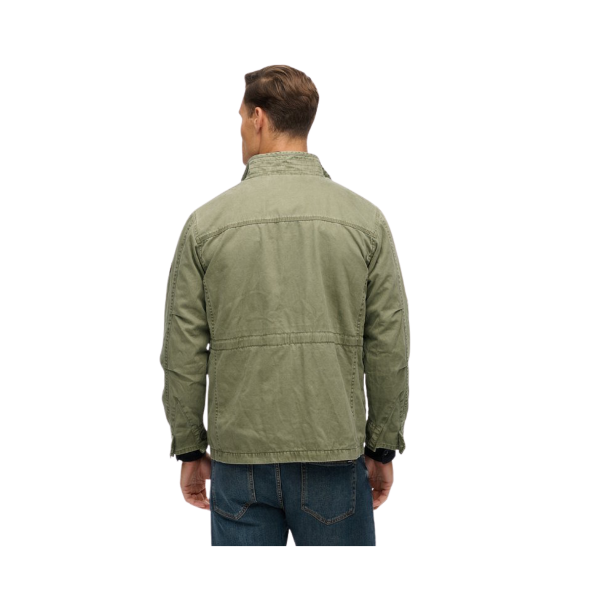 Patched M65 Jacket - 8MI Dusty Olive Green