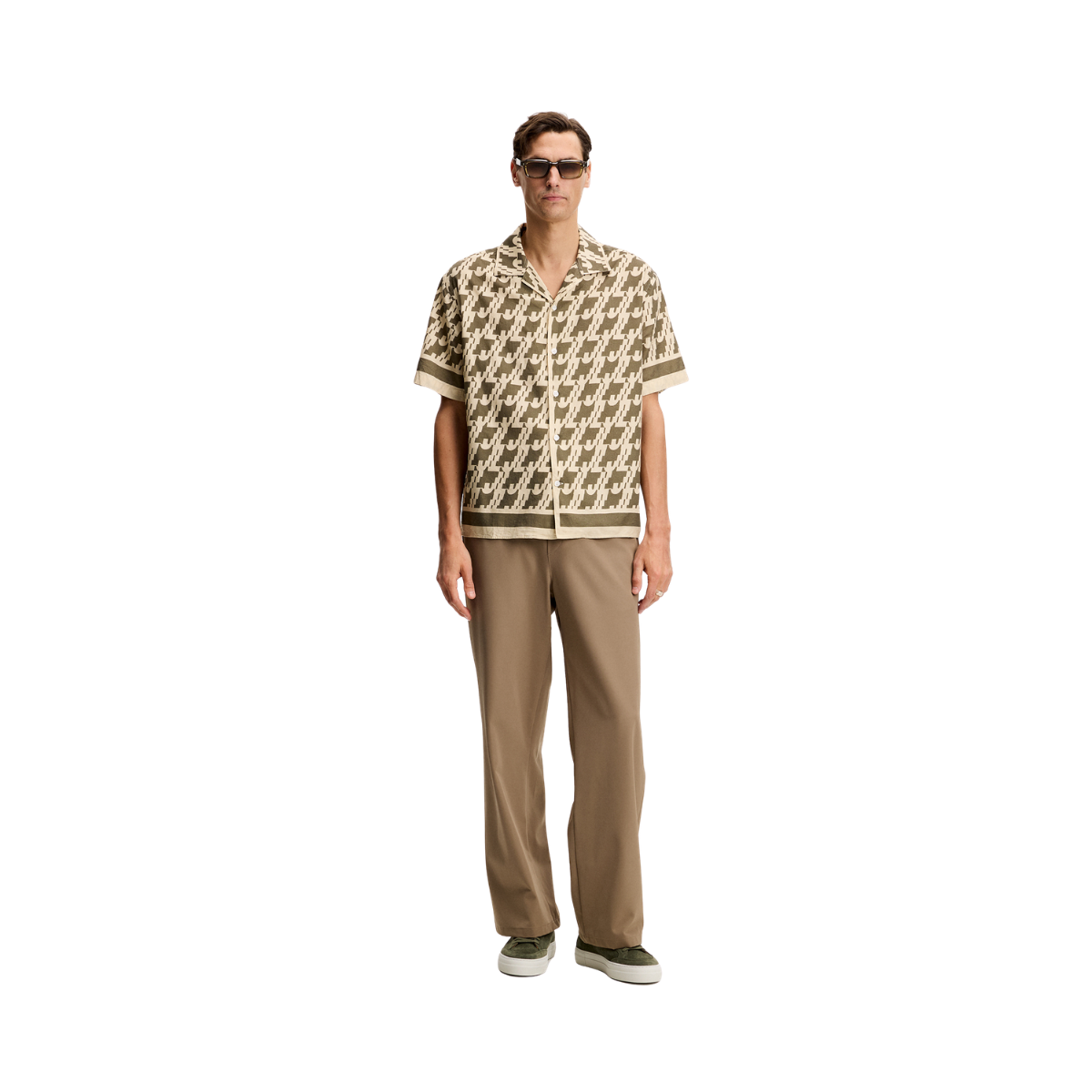 Ellis Border Resort Shirt - JL Glitch Kalamata