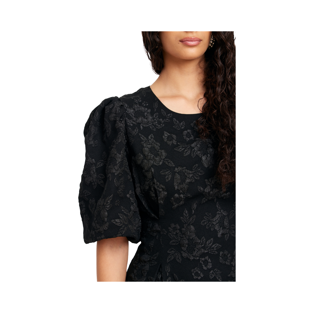She Got It Dress - Black Flowers