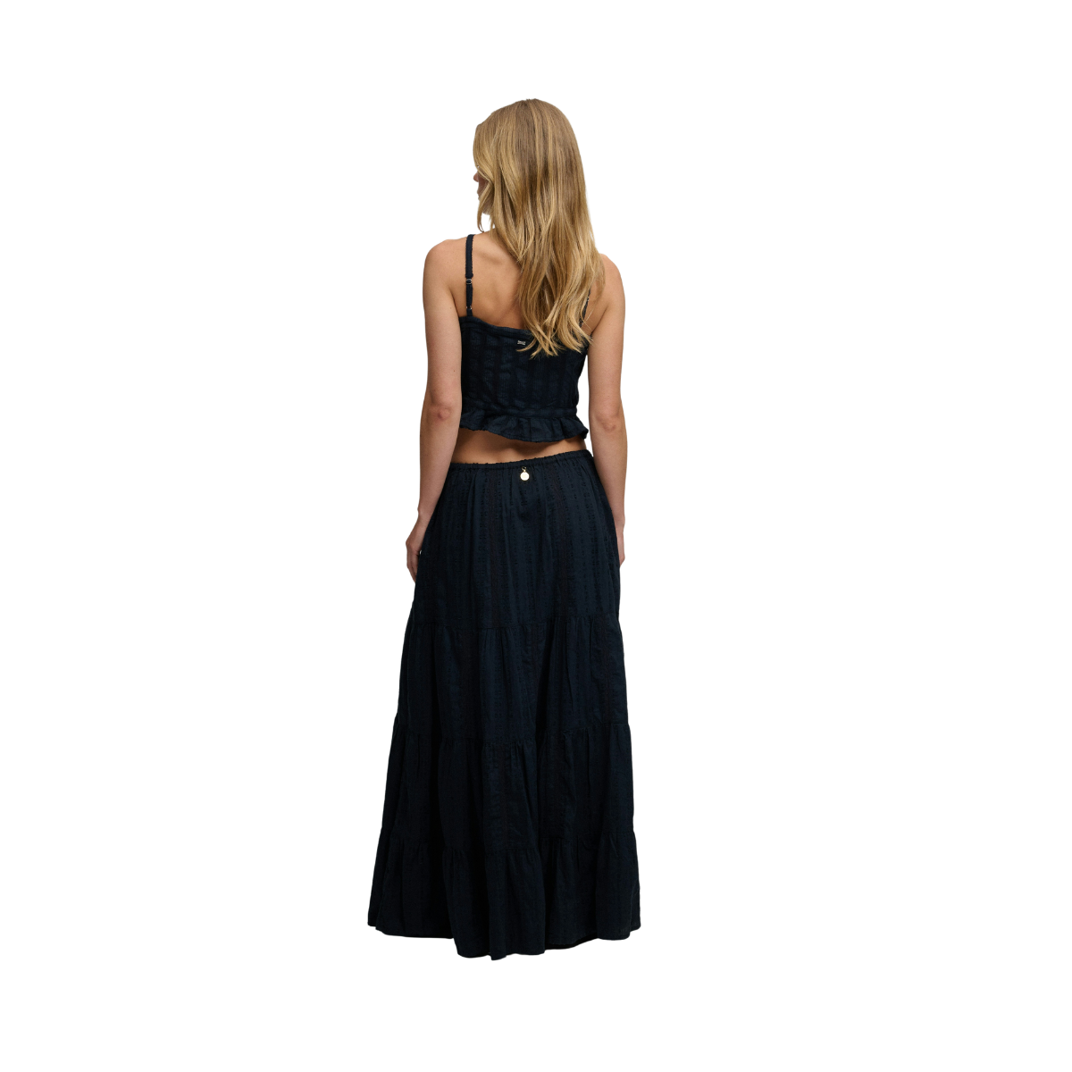 Tiered Maxi Skirt - Eclipse Navy