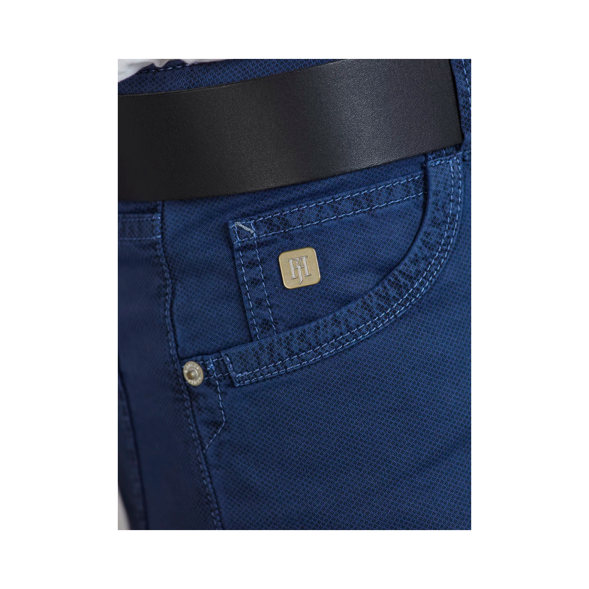 5-Pkt Cut'N Sew Fiji Print - Mid blue