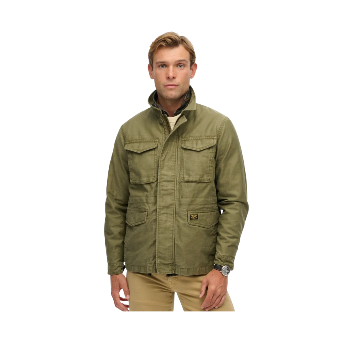 Collared M65 Jacket - Burnt Olive