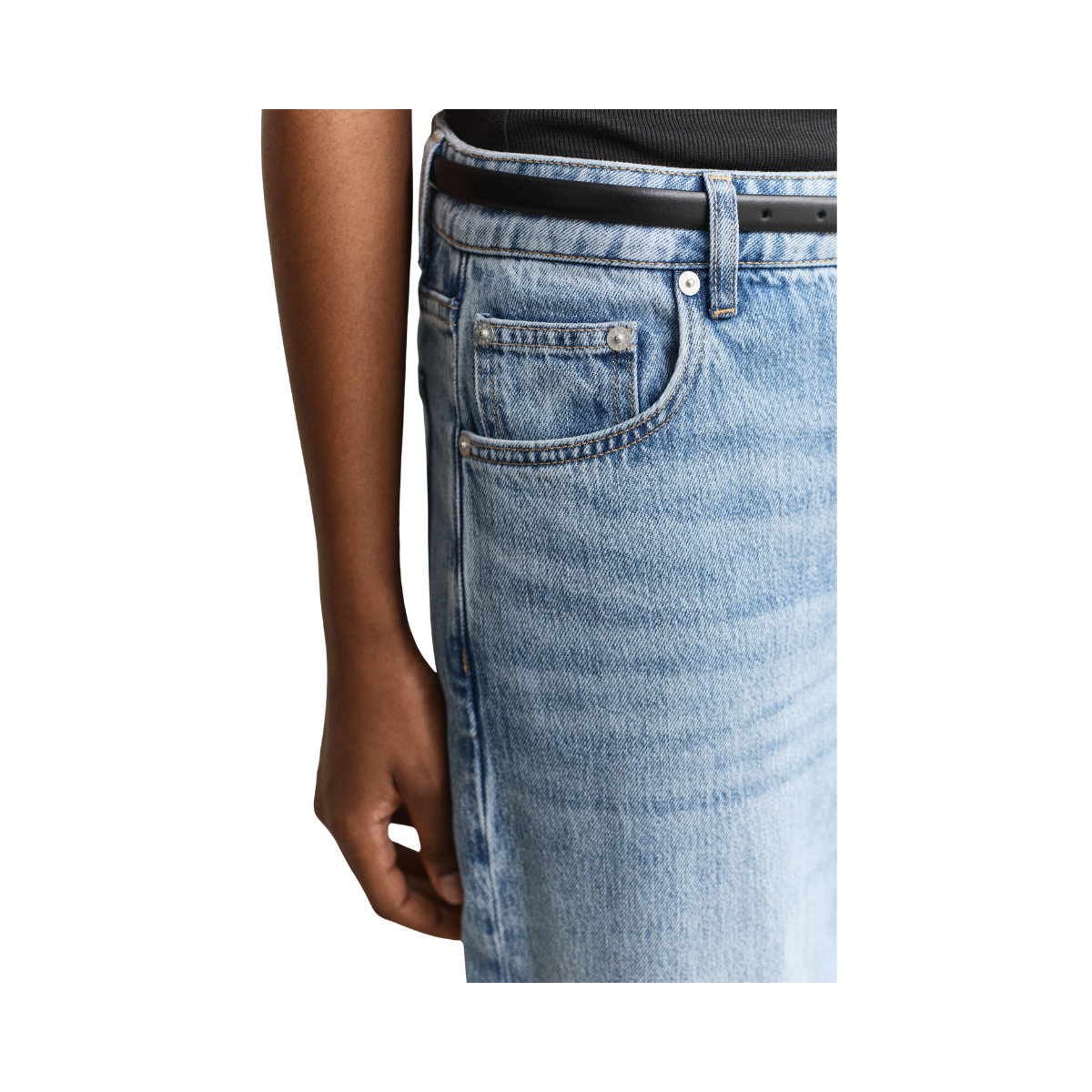 Relaxed Jeans - Semi Light Blue Broken In