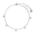Armbandje vijfstrass steentjes - 1500 Silver