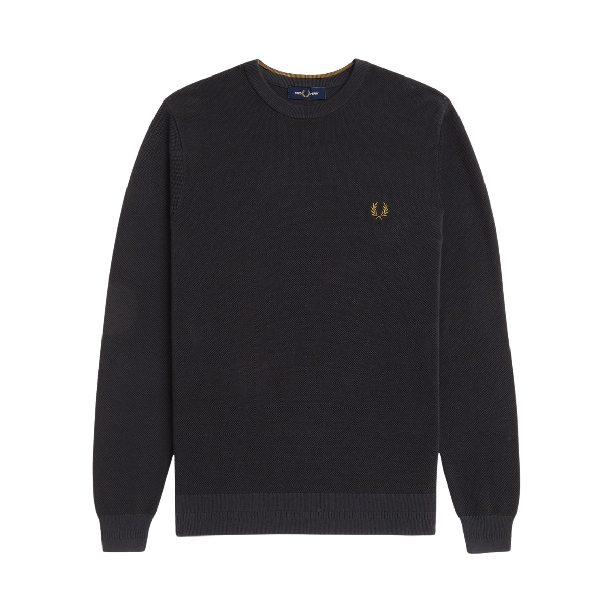 Pique Stitch Jumper - Black