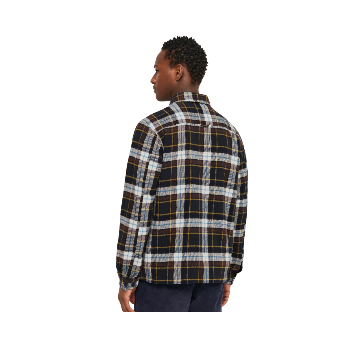 Big Checked Heavy Flannel Overshirt - Multi