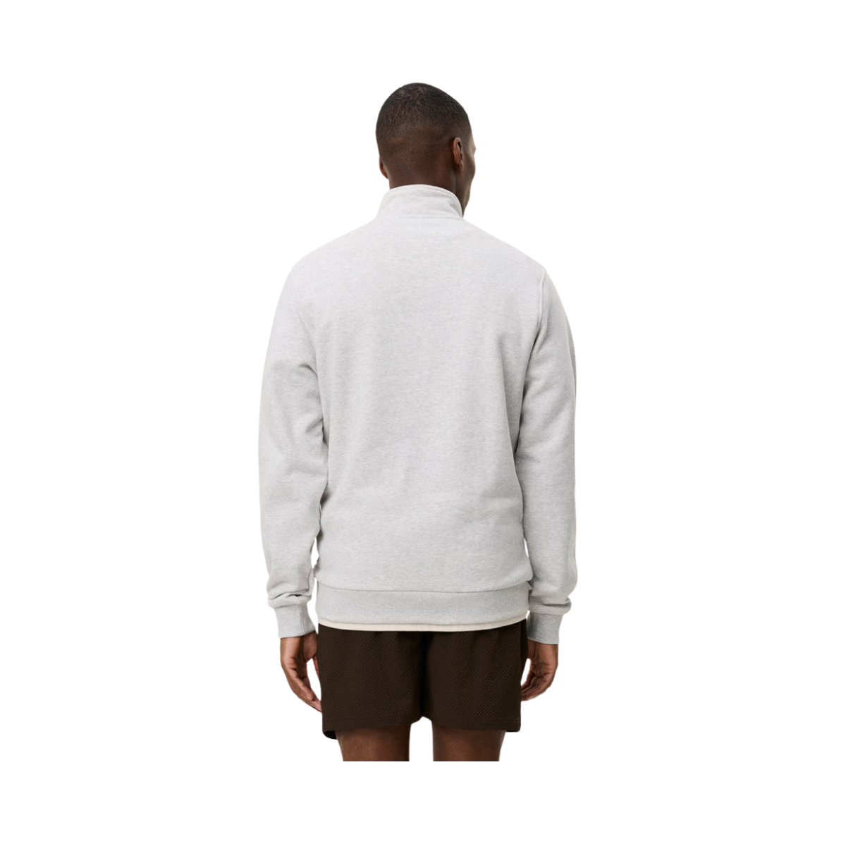 Brady Emblem Half-Zip Sweatshirt - Snow Melange