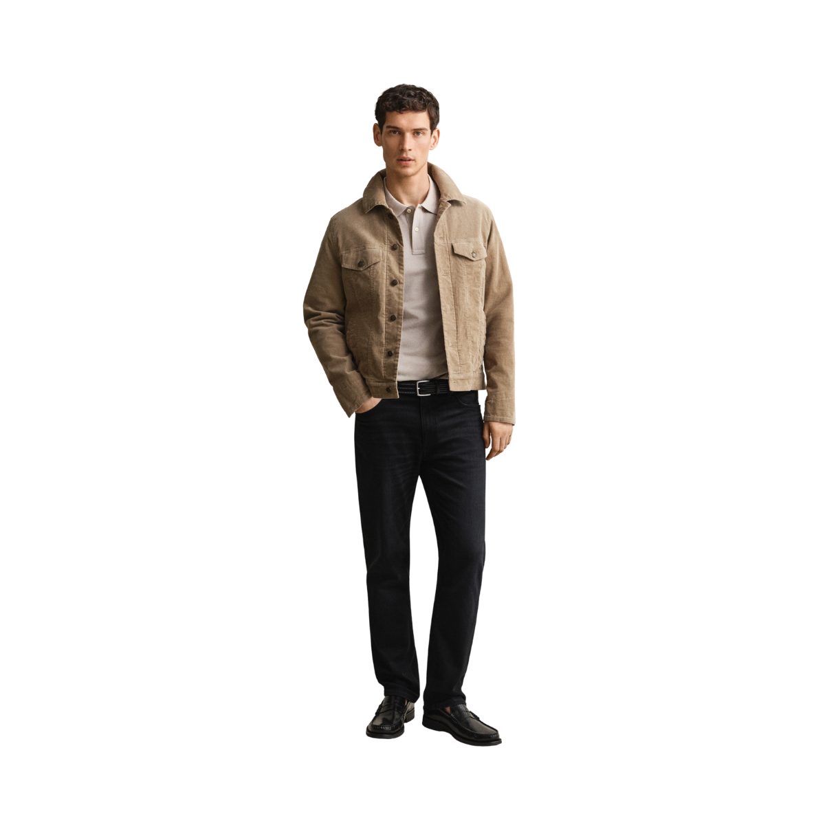 Shield SS Pique Polo - Clay Beige