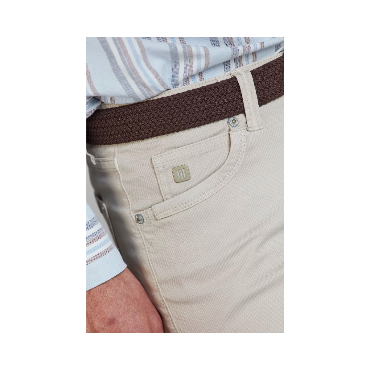 5-Pkt Pan Oxford Shorts - Irish White