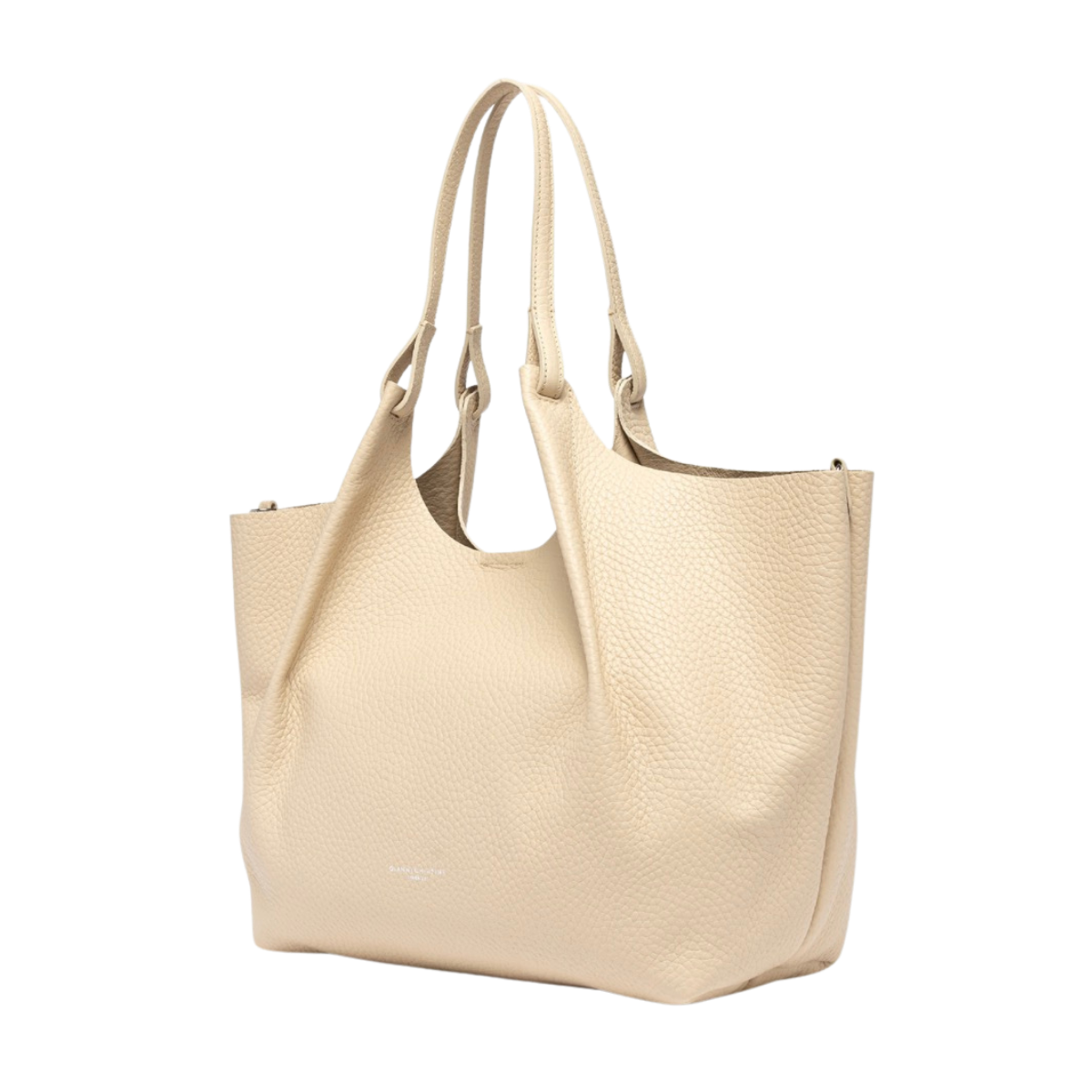 Dua Leather Handbag - Alabaster