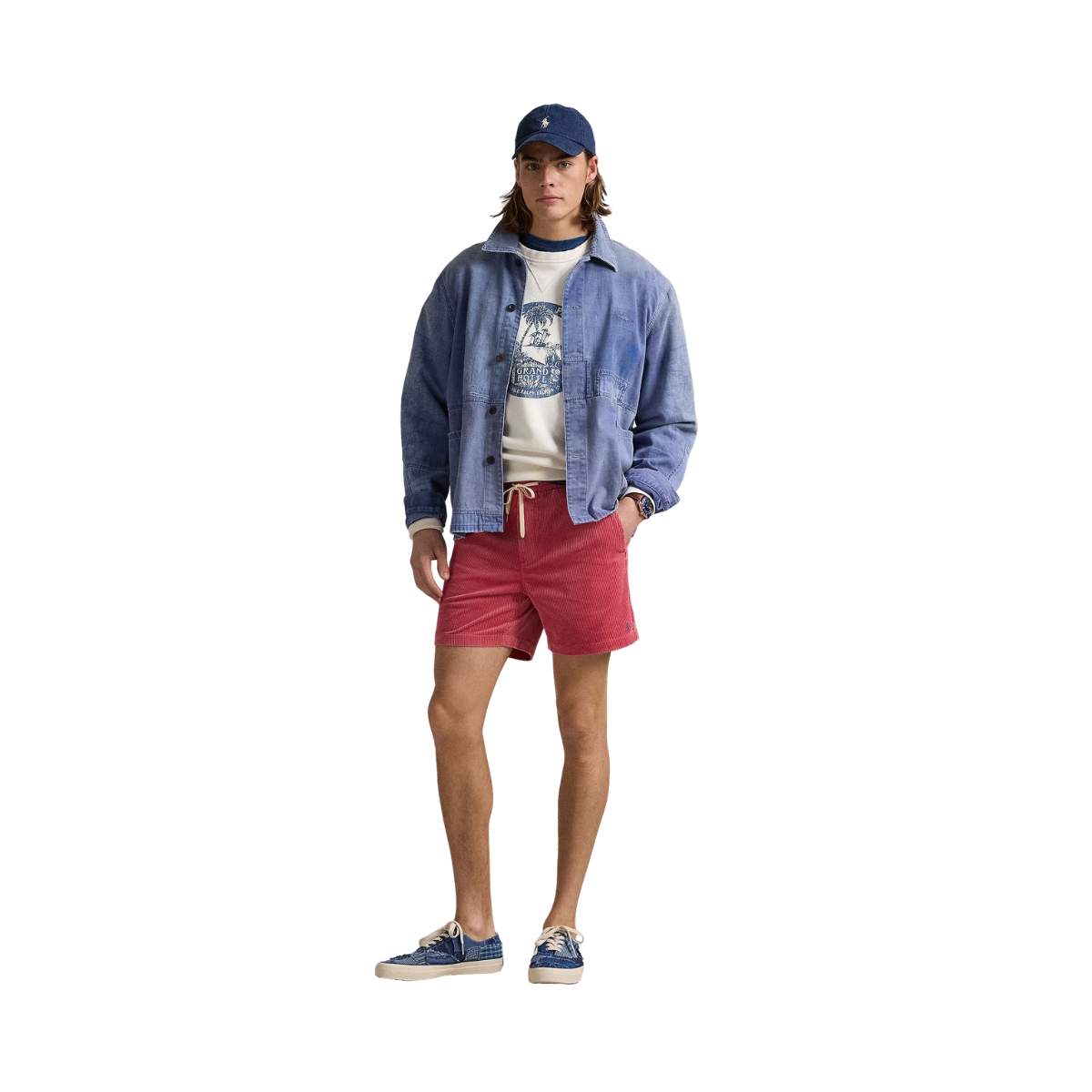 Corduroy Prepster Shorts - Adirondack Berry