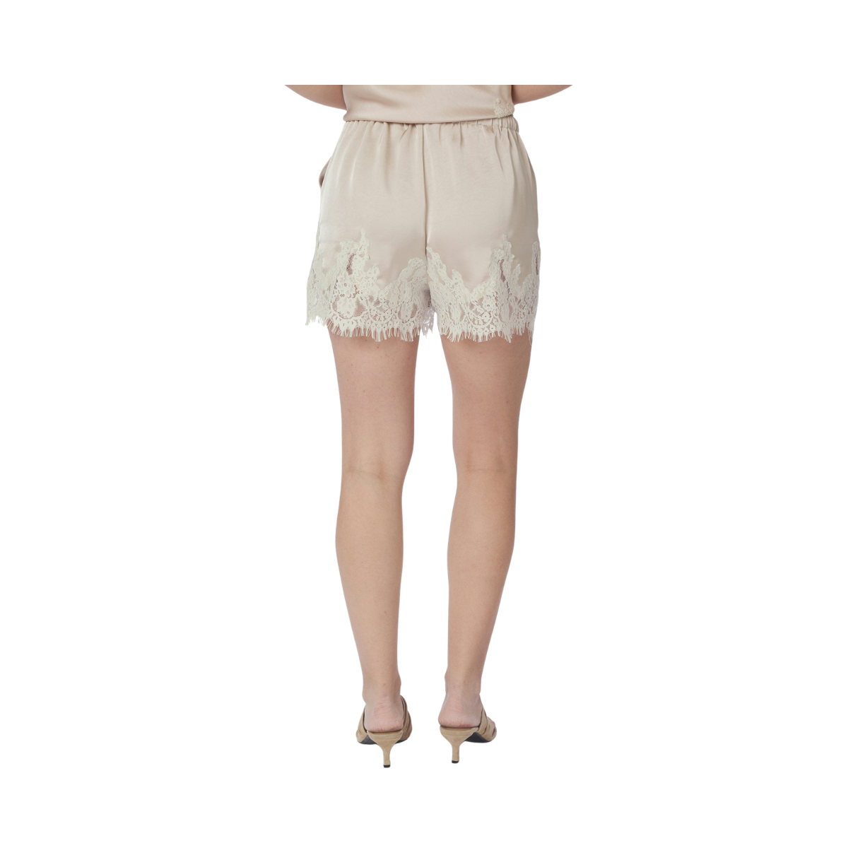 Siena Lace Shorts - Champagne