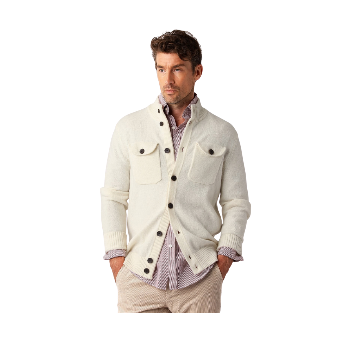 Pocket Cardigan - Off White
