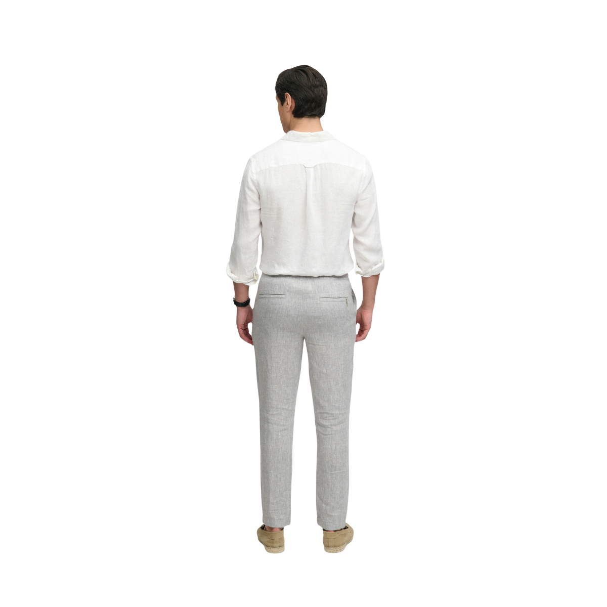 Merchant Linen Pant - Ash Grey Chambray