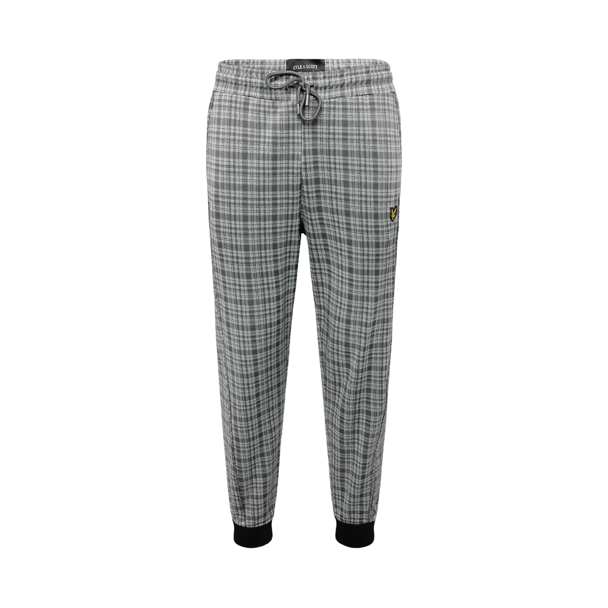 Hawick Check Trackpant - Mid Grey Marl