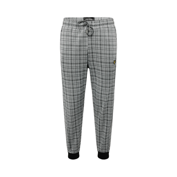 Hawick Check Trackpant - Mid Grey Marl