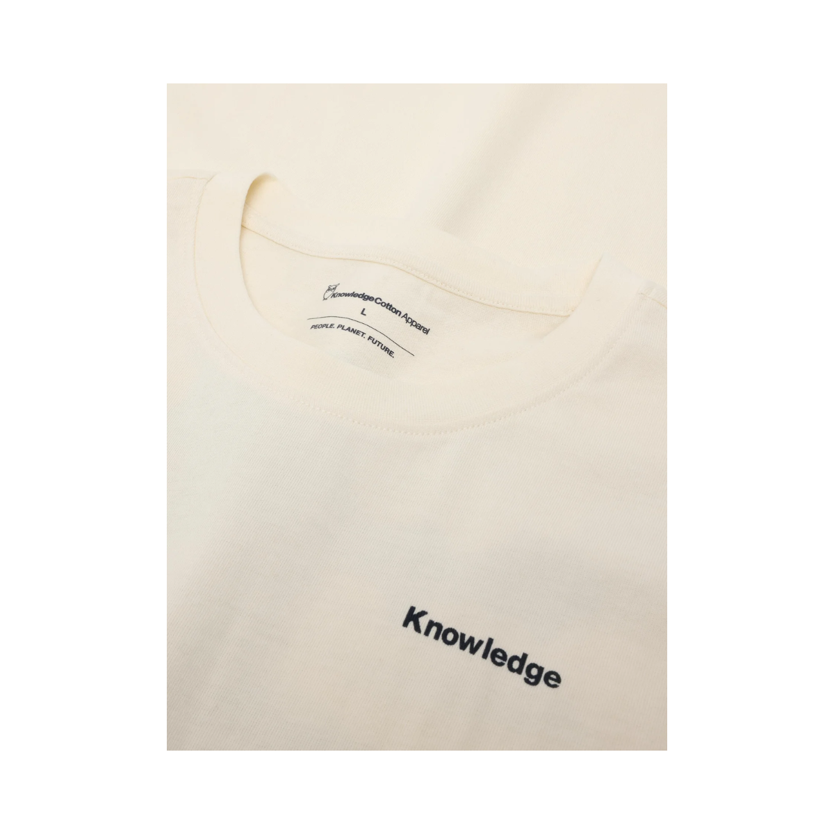 Back Print T-Shirt - Egret