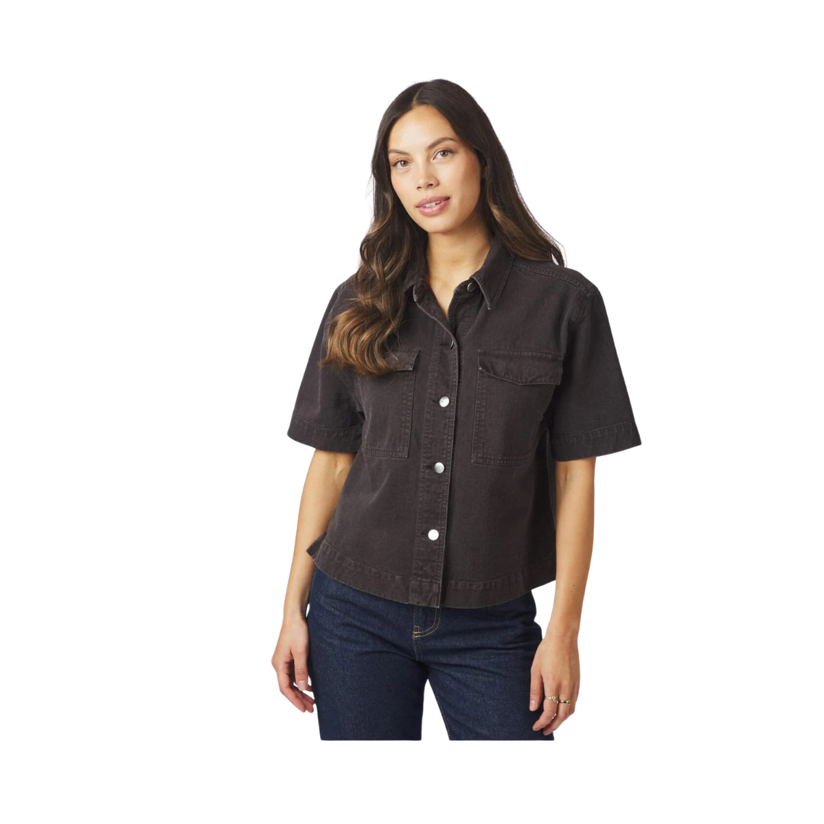 Tiki Solid Shirt - Brown