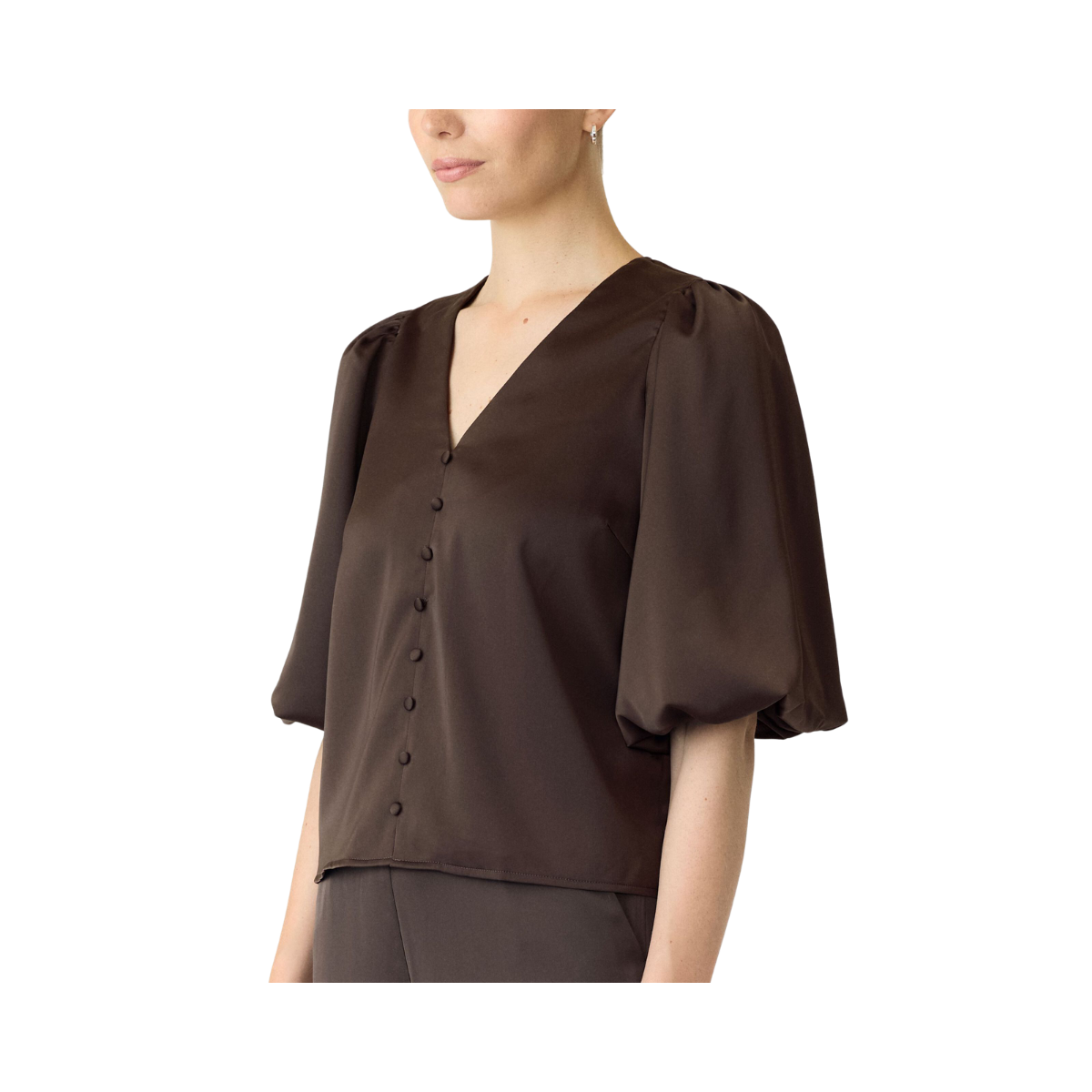 YASPella 2/4 Top - Chocolate brown