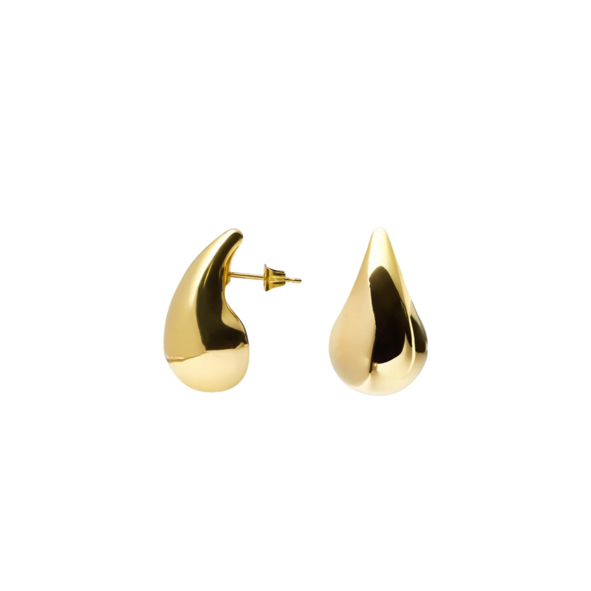 Plain Daring Small Gold Dupe Earring - gold