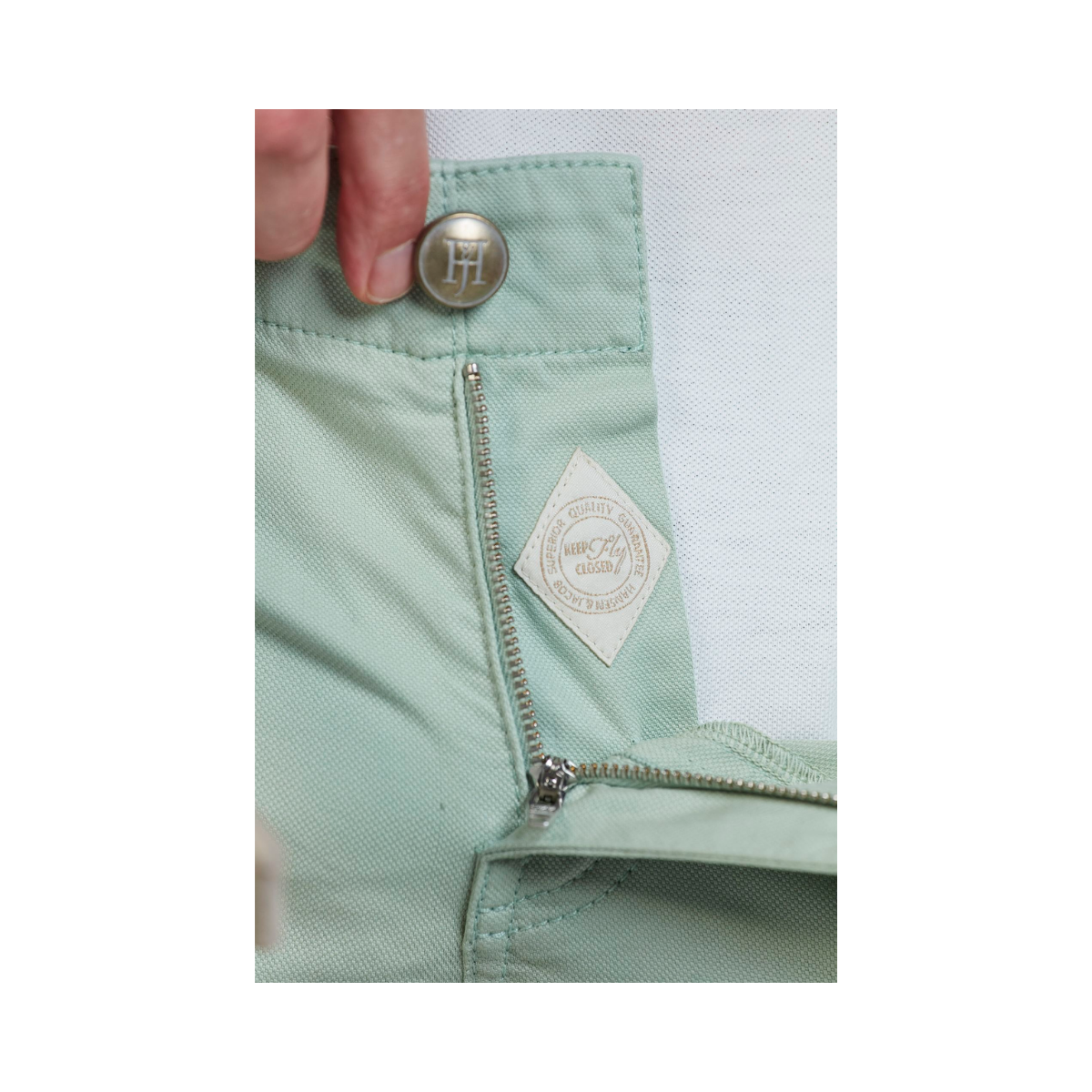 5-Pkt Pan Oxford Shorts - Light Green