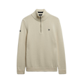 Cotton Half Zip Knit - Cream