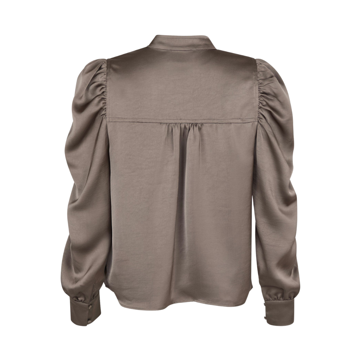 Rosslyn Heavy Sateen Blouse - Grey