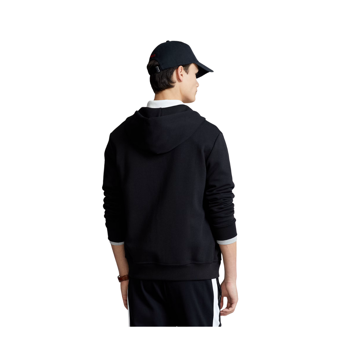Double Knit Full-Zip Hoodie - Polo Black