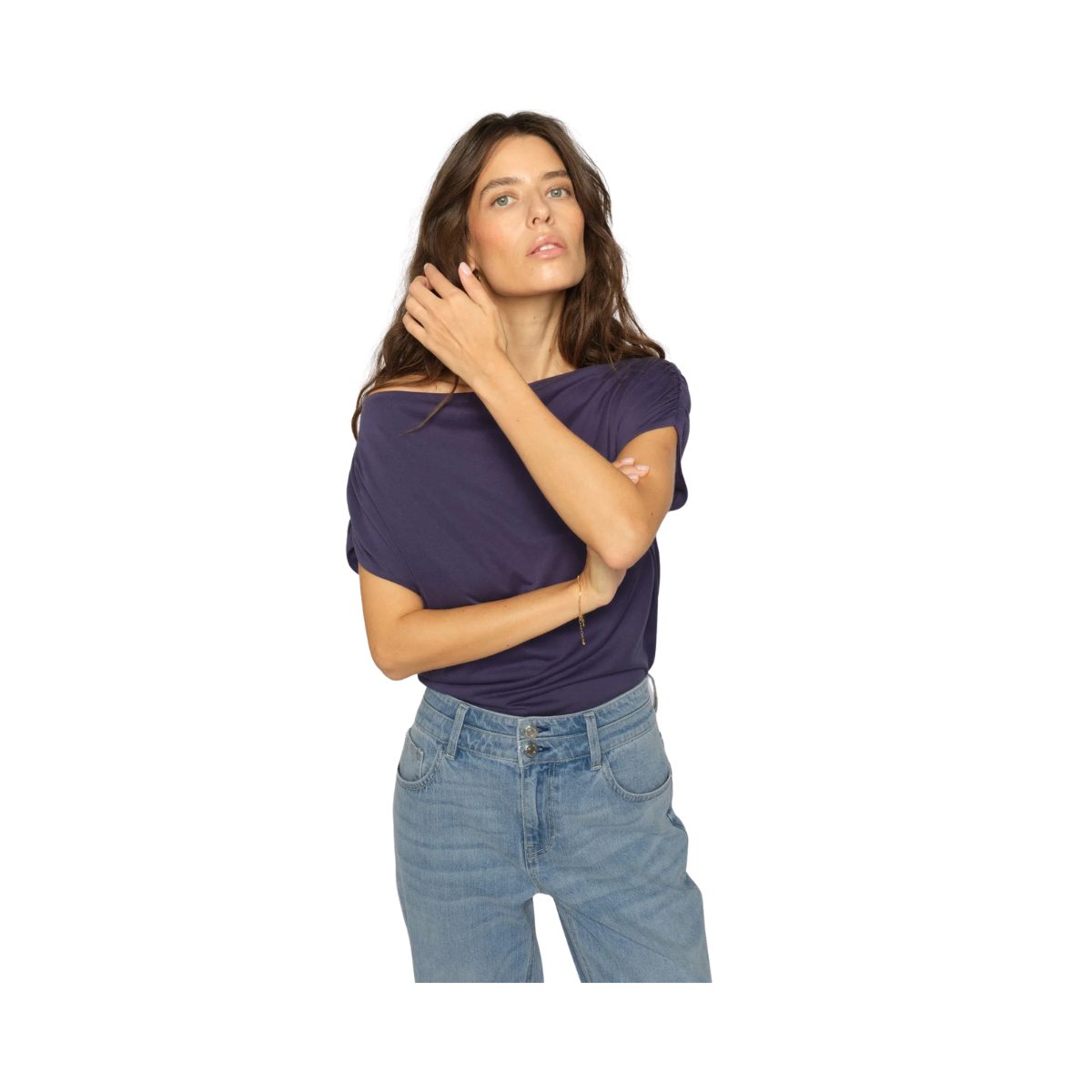 MMShima Solid Sleeveless Tee - Crown Blue