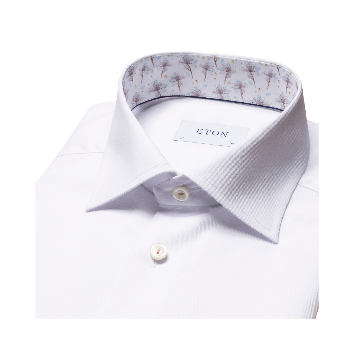 Cut Away Slim Signature Twill Shirt - White