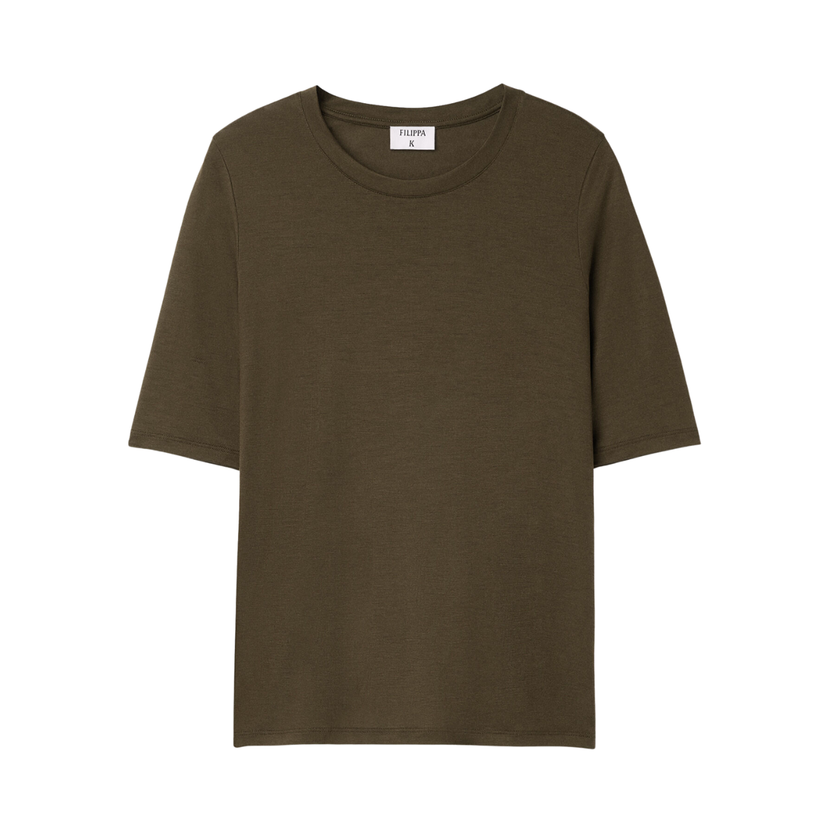 Elena Tee - Dark Khaki Green