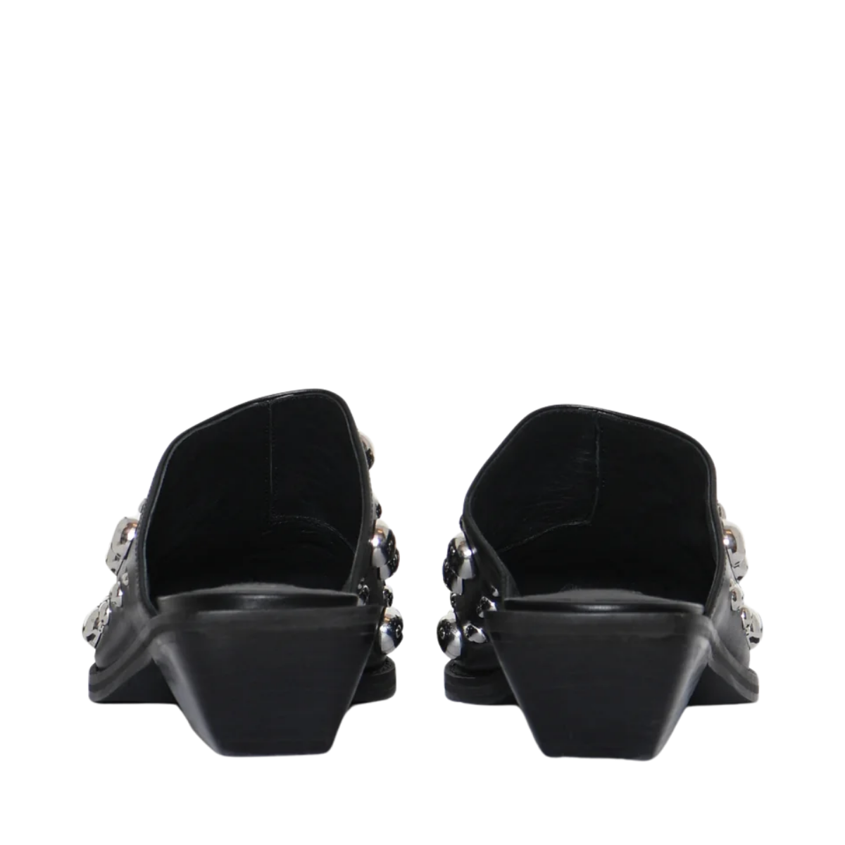 Dever Studs Mules - Black