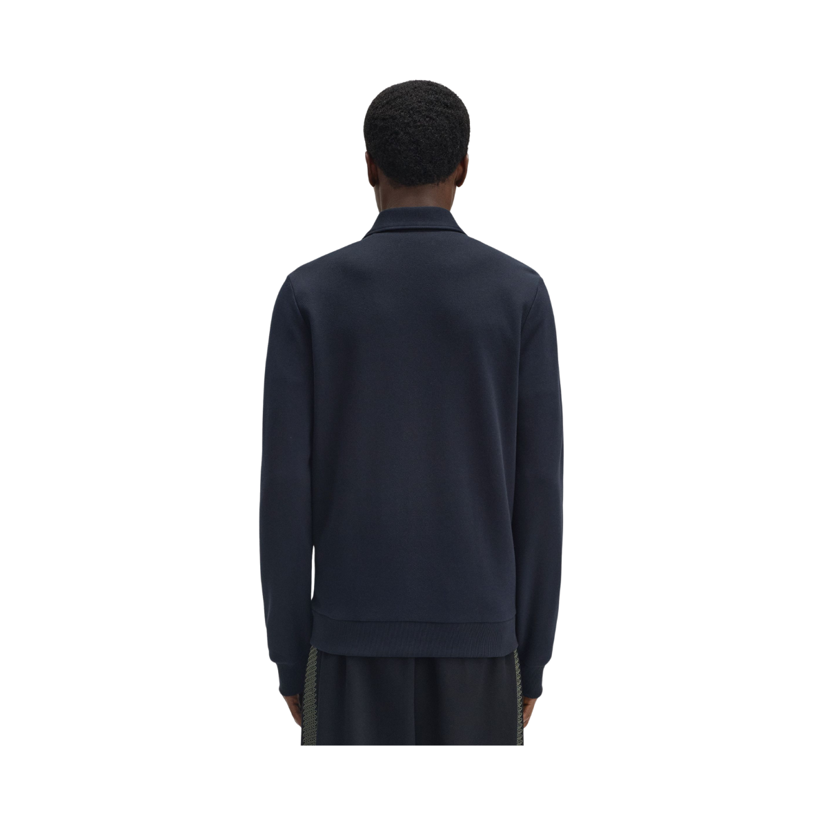 Zip Collared Sweatshirt - Navy