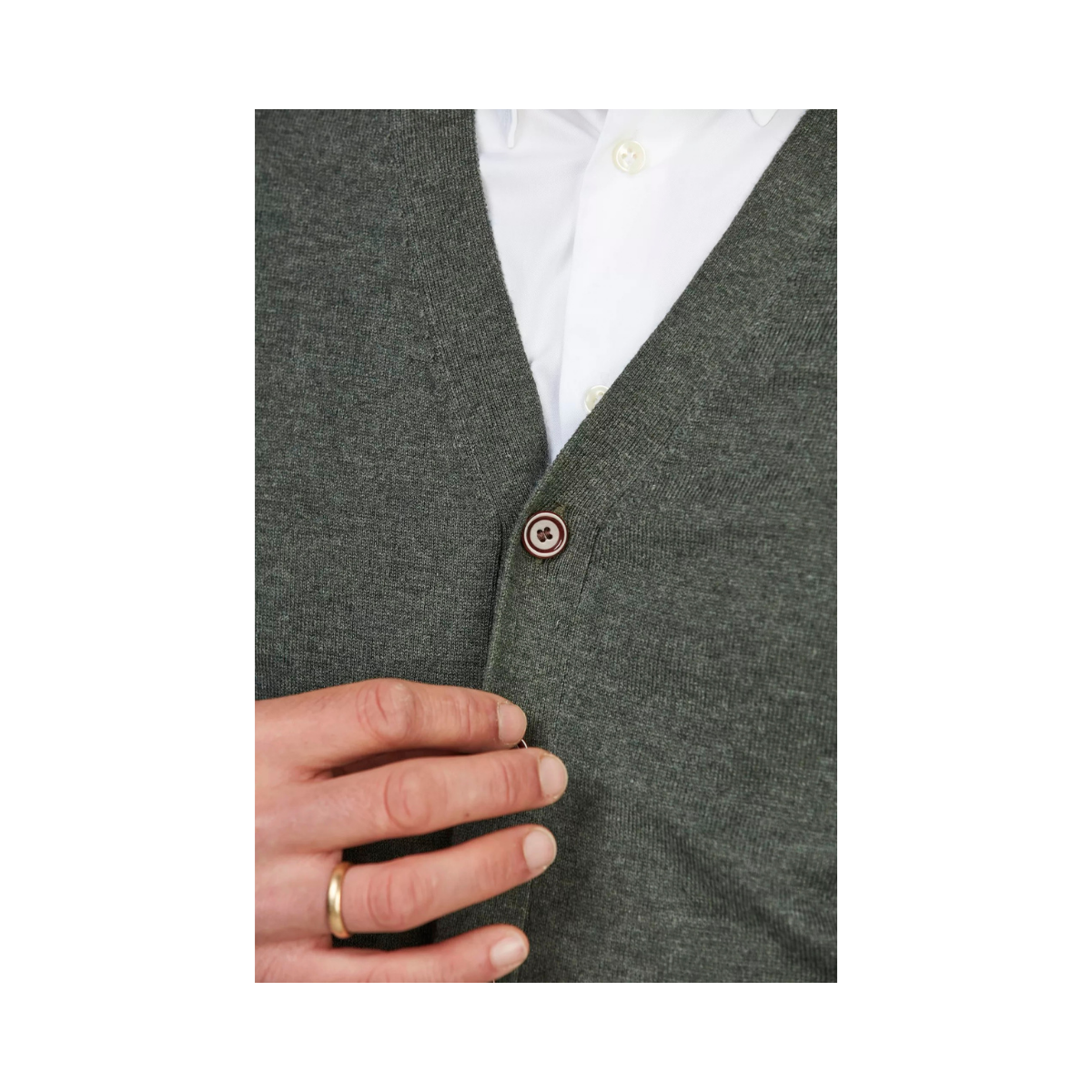 Classic Cardigan - Dark Green